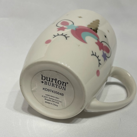 Cute unicorn coffee tea cocoa mug excellent like new condition metallic gold - Picture 7 of 8